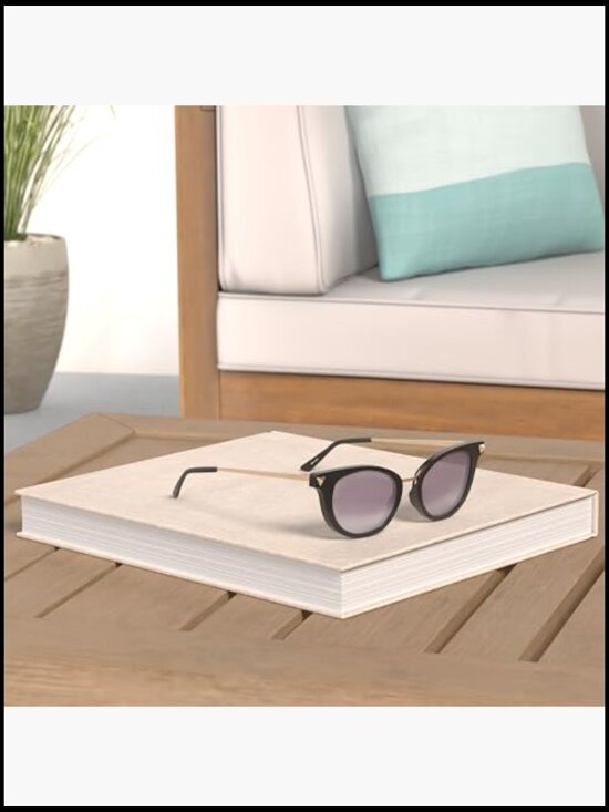 Round Sunglasses with Stud Accents and Metal Bridge main image 6